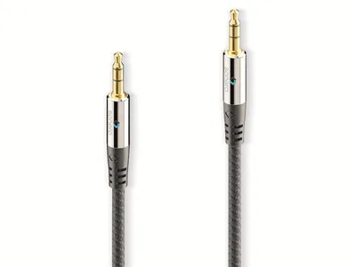 Obrázek produktu pro SONERO jackový kabel, 3,5 mm, stereo, 5 m, nylonový plášť, černý