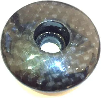 Produktbild von Full 3K Carbon Fahrrad A-Head Top Cap Kappe für 1.1/8" Gabeln