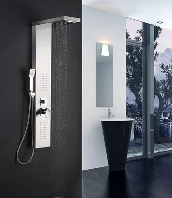 Produktbild von Regendouche aus Edelstahl mit Massagefunktion - Wellness-Luxus für die eigene Dusche