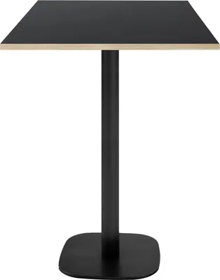 Zdjęcie produktu dla Stolik barowy 60 x 60 cm - model okrągły, czarne drewniane krawędzie