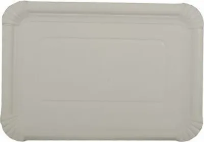 Produktbild von 500 tradingbay24 Teller, Pappe [rc] eckig 18 cm x 26 cm weiss tbU95329 Einewgteller Pappteller