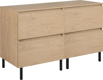 Immagine prodotto di ARMADIO DA BAGNO 120 cm (2 X 60) + TOP + Piedini, Colore: rovere chiaro, 120 x 46 x 80,7 cm, con piano di lavoro