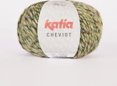 Produktbild von CHEVIOT von Katia - GRÜN (104) - 100 g / ca. 120 m Wolle