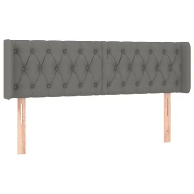 Produktbild von vidaXL Kopfteil mit Ohren Dunkelgrau 147x16x78/88 cm Stoff