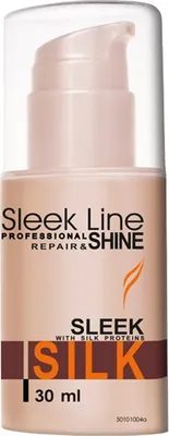 A bottle of hair serum with a pump dispenser.