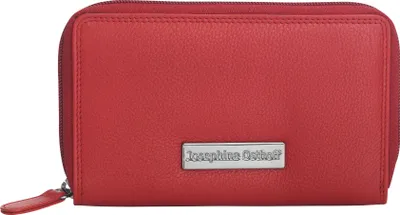 Produktbild von Josephine Osthoff Geldbörse Damen gross Leder doppelter Reißverschluss kompakter Geldbeutel mit RFID Schutz Herren Portemonnaie (262)