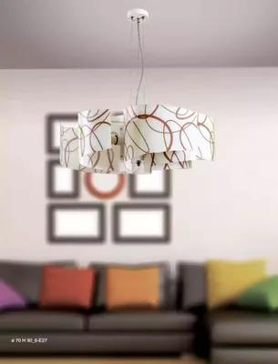 Produktbild von Kronleuchter Stil Zeitgenössische Deckenleuchte Weiß Schöne Leuchte