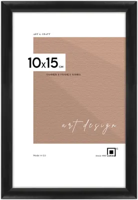 Image de LUCA® Aluminium Frames, Cadre photo, couleur noir, 10x15 cm