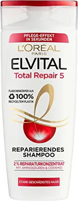 Image de Elvital, shampooing réparateur pour une réparation totale des cheveux, 300 ml