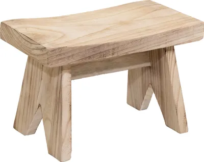 Image de 2.05 Tabouret / banc en bois naturel - env. 40 x 22 x 25 cm - Modèle : petit