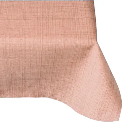 Produktbild von Tischdecke Outdoor Garten Balkon Tischtuch Lachs Rosa meliert 130x160 cm witterungsbeständig