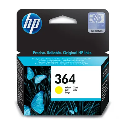 Immagine prodotto di HP 364 Yellow Original Ink Cartridge (CB320EE) for HP DeskJet 3070A and HP Photosmart 5525/6525