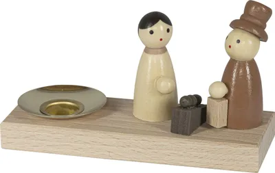 Immagine prodotto di Candeliere per il Natale, colorato, per 1 candela a forma di piramide, dimensioni 11x4 cm, nuovo