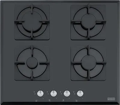 Immagine prodotto di Franke FHNS 604 4G BK C, Nero, da incasso, 59 cm, Gas, Vetro, 4 zona(e)