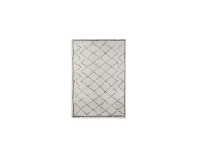 Zdjęcie produktu dla Dywan kremowy boho shaggy gruby pluszowy 80x150 cm