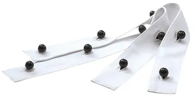 Produktbild von 5-Knopfleiste f. Damenkochjacken weiß 1VE=2 Stk.! : weiß : 100% Baumwolle