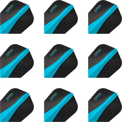 Produktbild von Harrows | Retina | Dart Flights | Standard | 100 Mikron | Hellblau | 3 Sets = 9 Flights