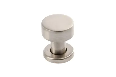 Produktbild von GTV - RING inox Knopf - gebürsteter Stahl - Möbelknöpfe Schrankknöpfe Edelstahl Gebürstet Küchenknöpfe Türknopf Möbelknöpfe Runden