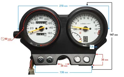 Produktbild von Motorrad-Kilometerzähler