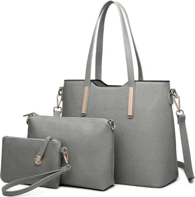 Image de Miss Lulu Femme Sac à main Sac à bandoulière Sac de transport Set de 3 pièces