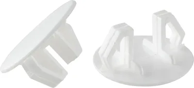 Image de Bouchons pour trous de perçage ronds ø 18,4-22mm - Bouchons pour trous de perçage, bouchons aveugles pour trous de perçage et de montage, bouchons de recouvrement en plastique blanc - 100 pièces