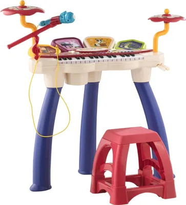 Produktbild von Kinder-Keyboard - Elektronisches Piano - 32 Tasten - 74 x 32,2 x 71 cm - 2-in-1 - Für Kleinkinder - ABS+PP - - Mehrfarbig