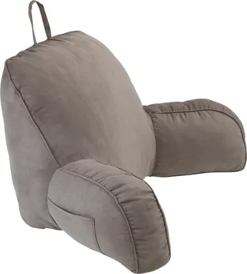 Produktbild von Bequemes Rückenkissen zum Sitzen im Bett, mit Tasche für Handy, Fernbedienung