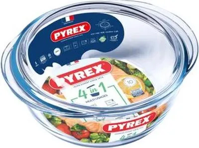 Produktbild von Pyrex Hitzebeständiger Topf mit Deckel 2.1l Rund