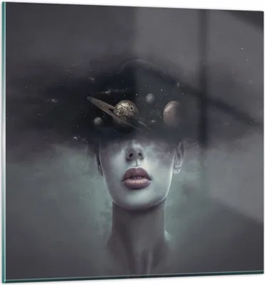 Produktbild von Bilder auf glas - Einteilig - Quinoa Frau Gesicht - 70x70cm - Glasbilder - Wandbilder - Bilder - zum Aufhängen bereit - Wanddekoration aus Glas - Glas Bilder - Wandbild auf Glas - GAC70x70-4796