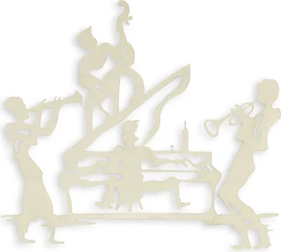 Produktbild von Musiker Wanddekoration Replikat Retro Design Dekoration