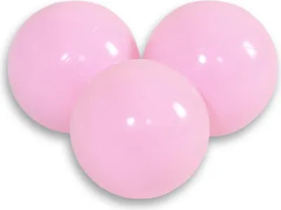 Image de Balles en plastique - Balles de jeu - Sûres, ne se déforment pas, 50 pièces, rose clair, 7 cm