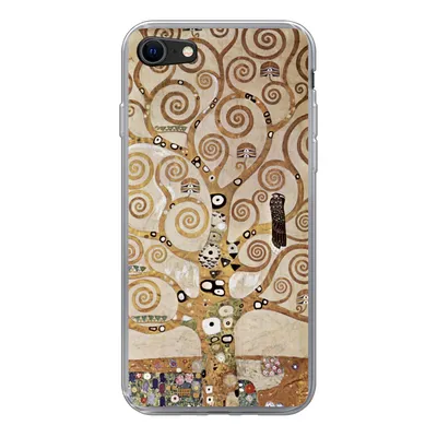 Produktbild von MuchoWow® Handyhülle Schutzhülle Hülle für iPhone 7 Der Baum des Lebens - Gustav Klimt Silikon Softcase Handy Hülle - Kartenhalter
