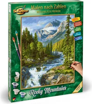 Zdjęcie produktu dla MNZ - Góry Skaliste 40x50 Malowanie liczbami
