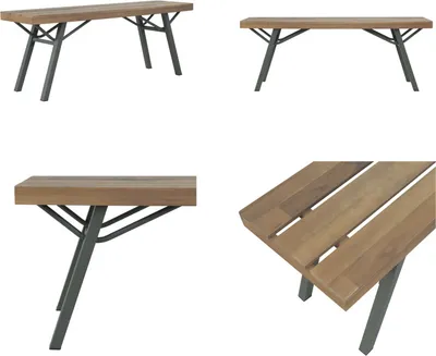 Produktbild von vidaXL Gartenbank 120 cm Massivholz Akazie - Gartenbank - Gartenbänke - Terrassenbank - Terrassenbänke