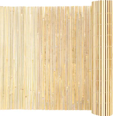 Zdjęcie produktu dla Ogrodzenie prywatności VEVOR wykonane z naturalnego bambusa, przyjazne dla środowiska ogrodzenie prywatności wykonane z bambusowych listew, 1,83 m H x 4,83 m L, dekoracyjny bambusowy panel prywatności