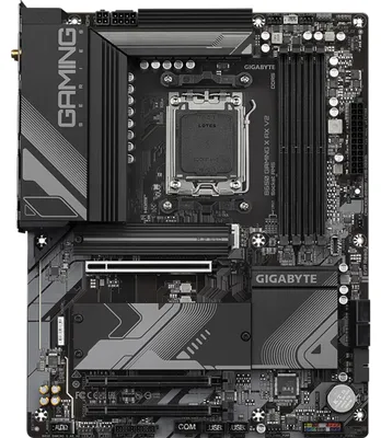 Zdjęcie produktu dla GIGABYTE B650 GAMING X AX V2, AMD, Gniazdo AM5, AMD Ryzen 7000 Series, AMD Ryzen 8000 Series, AMD Ryzen 9000 Series, Gniazdo AM5, DDR5-SDRAM, 256 GB
