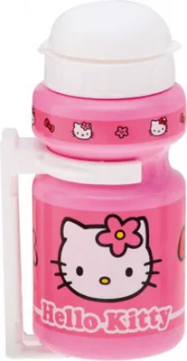 Produktbild von Bike Fashion 816057 Trinkflasche Hello Kitty 300 ml, mit Halter, pink, 2-teilig (1 Set)