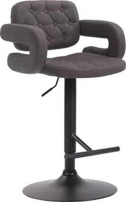 Produktbild von Barhocker HLO-CP15 STOFF schwarz dunkelgrau