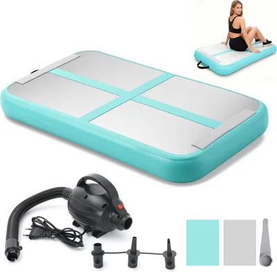 Produktbild von Aufblasbare Gymnastikmatte 100x60x10cm, rutschfest & strapazierfähig - Ideal für Fitness, Yoga, Training & Wassersport