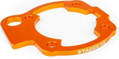 Produktbild von Stage 6 CNC Zylinderbasis Orange für Minarelli AM6