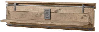 Immagine prodotto di MASSIVMOEBEL24 | Wandregal Mango 180x25x38 beige lackiert RAILWAY #391