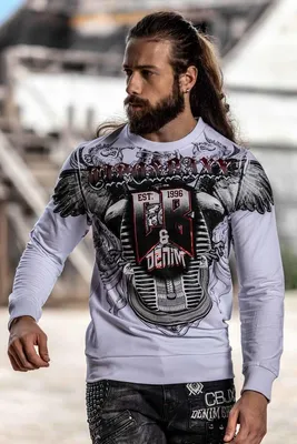 Produktbild von CL515 Herren Sweatshirt mit großem Print