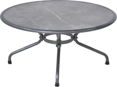 Produktbild von Royal Garden Verso Gartentisch Stahl/Fairstone Iron Grey Ø110x73,5 cm