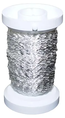Produktbild von Glorex Effektdraht versilbert, 0,25 mm x 60 m