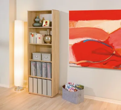 Image de Étagère gauche 'Parini 4' 60 cm avec 5 compartiments en Kfb Chêne Sonoma
