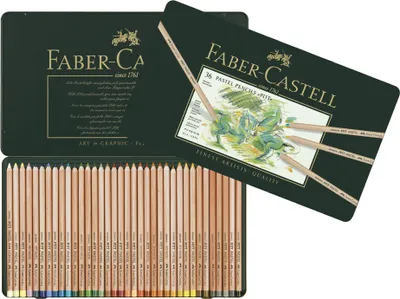 Produktbild von FABER-CASTELL Buntstifte PITT PASTELL 36er Metalletui