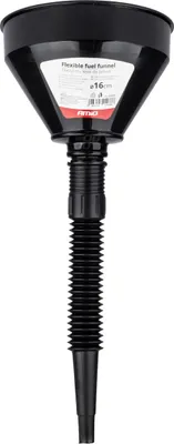 Produktbild von Universeller Elastiktrichter 16 cm mit Sieb für Flüssigkeiten in Schwarz