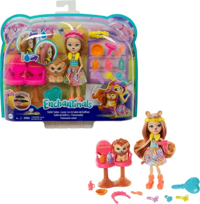 Produktbild von Enchantimals Friseursalon Spielset mit Liora Lion