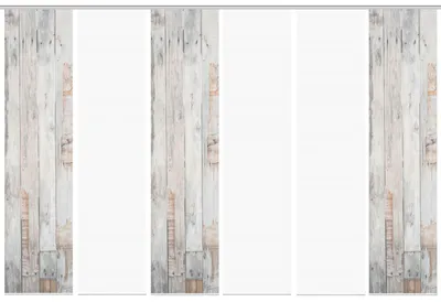 Produktbild von VISION S LIZZA Schiebegardine, halbtransparente Bambus-Optik, 260x60 cm, grau, Holzmotiv