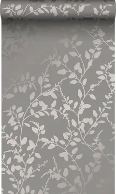 Immagine prodotto di Origin Wallcoverings carta da parati foglie grigio talpa 53 cm x 10.05 m